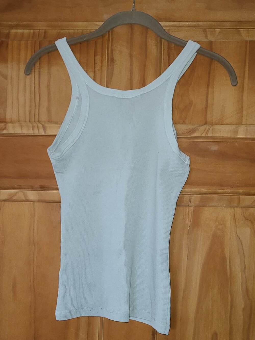H&M White Ribbed Tank Top - Picture 2 of 2